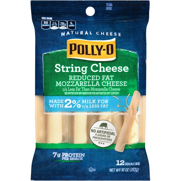 Polly-o String Reduced Fat Mozzarella Cheese (10 oz) from ...