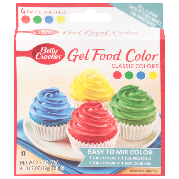 Betty Crocker Gel Food Color, Classic Colors