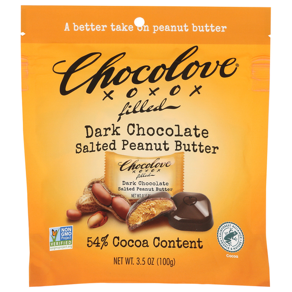ちょこ Chocolove 54% Cocoa Dark Chocolate Bites Same-Day Delivery or