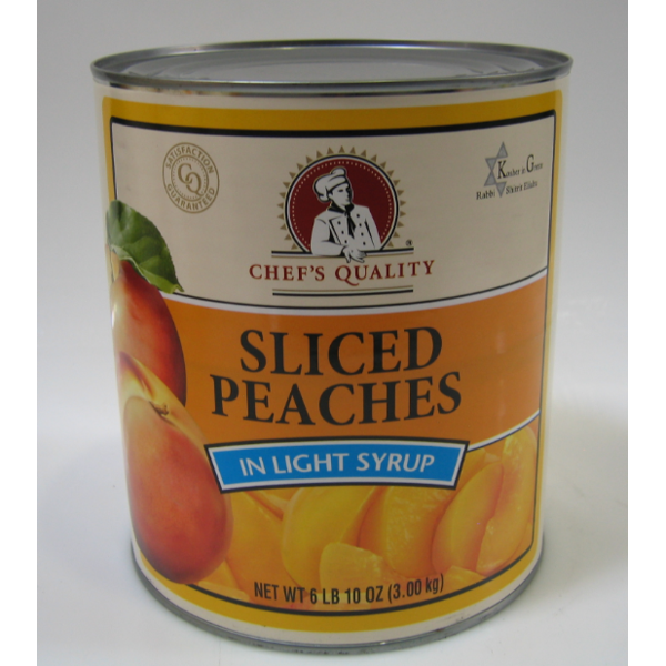 Chef's Quality - Sliced Peaches in Light Syrup - #10 cans