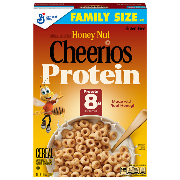 General Mills Honey Nut Cheerios Protein Family Size Cereal