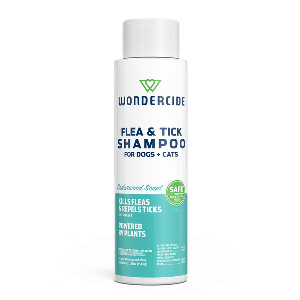 Wondercide Natural Flea & Tick Shampoo for Dogs & Cats - Cedarwood Scent