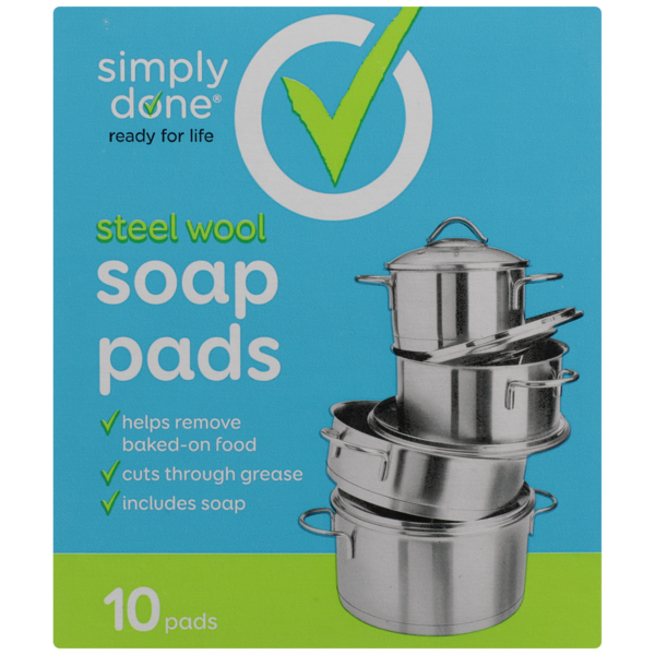 Simply Done Steel Wool Soap Pads (10 each) Instacart