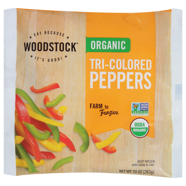 WOODSTOCK Peppers, Organic, Tri-Colored Same-Day Delivery or