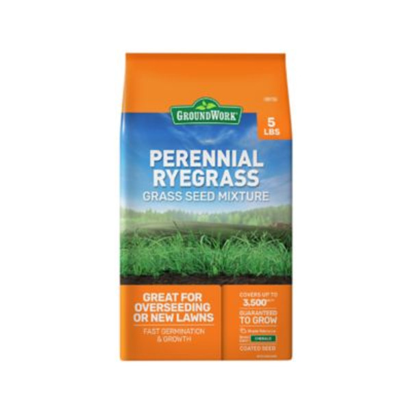 Ground Work 5 lb. 3,500 sq. ft. Perennial Ryegrass Grass Seed