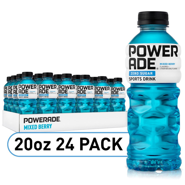POWERADE Zero Mixed Berry Bottles, 20 fl oz, 8 Pack, 3 Sets