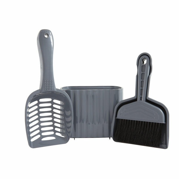 Exquisicat 3-in-1 Litter Scoop Sweep & Storage Caddy
