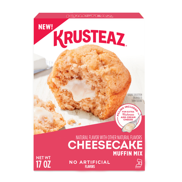 Krusteaz Cheesecake Muffin Mix, Cheesecake Filling Included