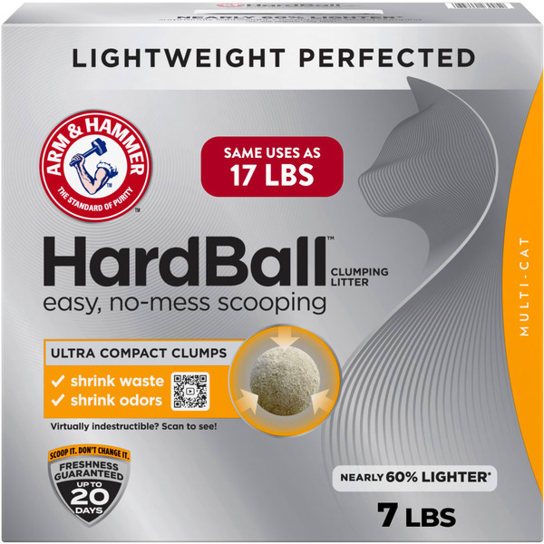 Arm & Hammer Hardball Lightweight 5-In-1 Clumping Cat Litter