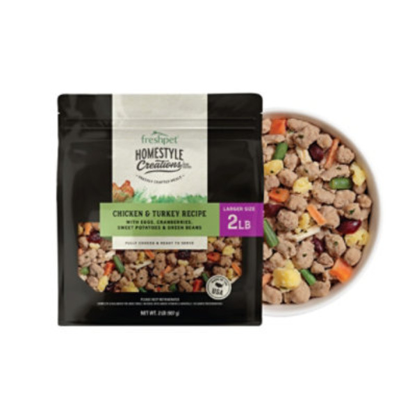 Freshpet Homestyle Creations Fresh Dog Food, Chicken & Turkey Recipe