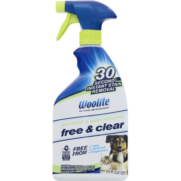 Woolite Pet Stain & Odor Remover, Free & Clear (22 oz) Instacart