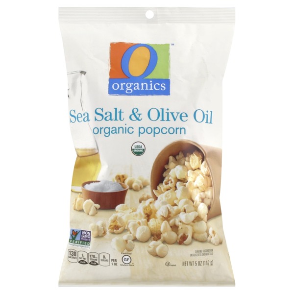 O Organics Popcorn, Organic, Sea Salt & Olive Oil (5 oz) from