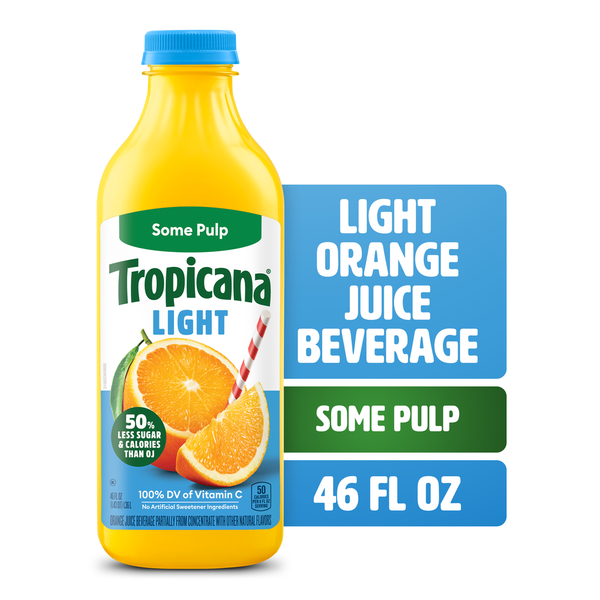 びーやま Tropicana Light Orange Juice Beverage, Some Pulp Same-Day Delivery