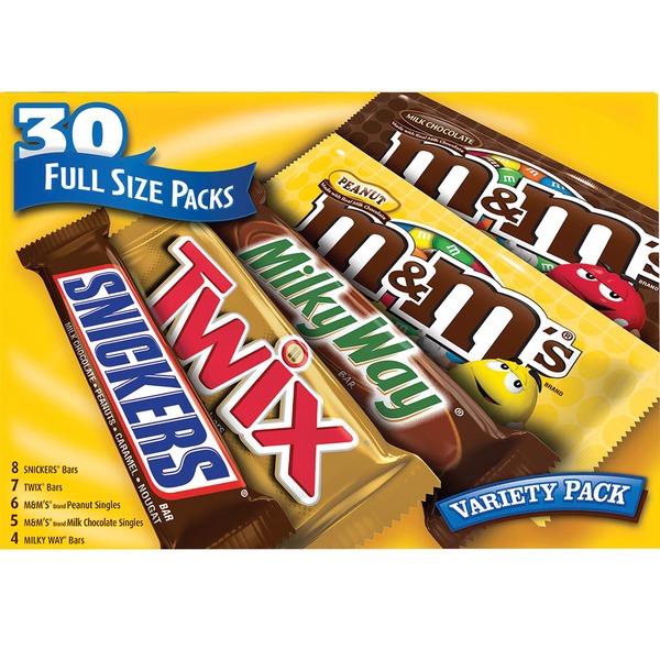 Mars Candy Bar Variety Pack (30) from Costco Instacart