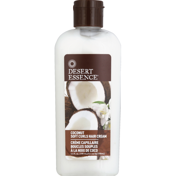 Desert Essence Hair Cream, Soft Curls, Coconut