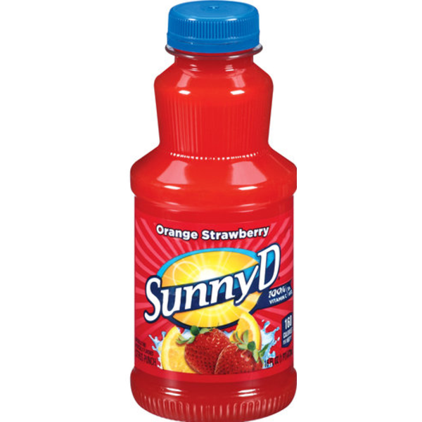 Sunny d - Orange Strawberry Drink - 12/16 oz plastic bottles