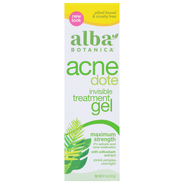 Alba Botanica Treatment Gel, Invisible, Maximum Strength