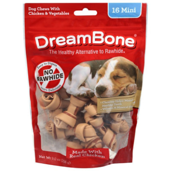 DreamBone Dog Chews, Vegetable & Chicken, Mini