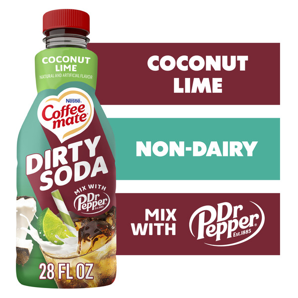 Coffee mate Dirty Soda Creamer Coconut Lime Flavored Liquid