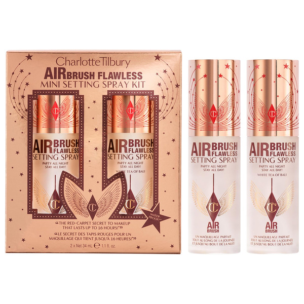Charlotte Tilbury Beauty Mini Airbrush Flawless Hydrating & Waterproof Setting Spray Gift Set