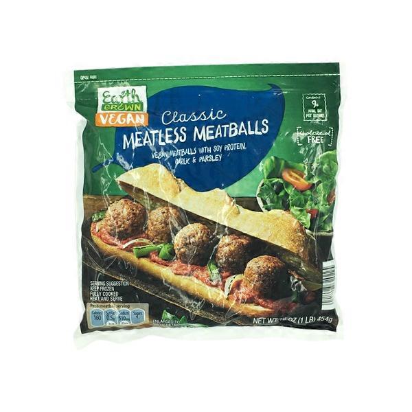 Earth Grown Classic Meatless Meatballs (16 oz) Instacart