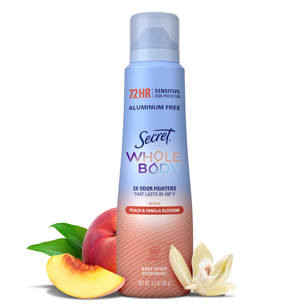 Secret Whole Body Deodorant Spray for Women Same-Day Delivery or
