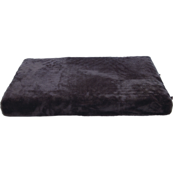 Play On Orthopedic Plush Dog Crate Mat, 35 x 22 in - Gray