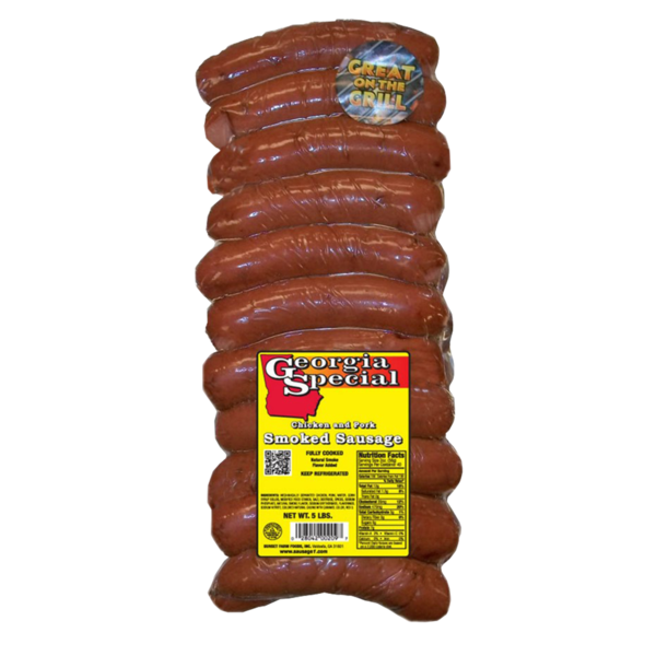 Georgia Ranch Bun-Sized Smoked Sausage - 5 lbs