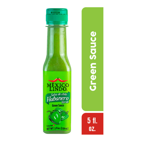 México Lindo Habanero Green Hot Sauce