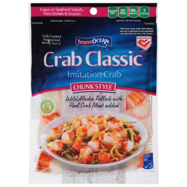 Trans-Ocean Imitation Crab, Crab Classic, Chunk Style