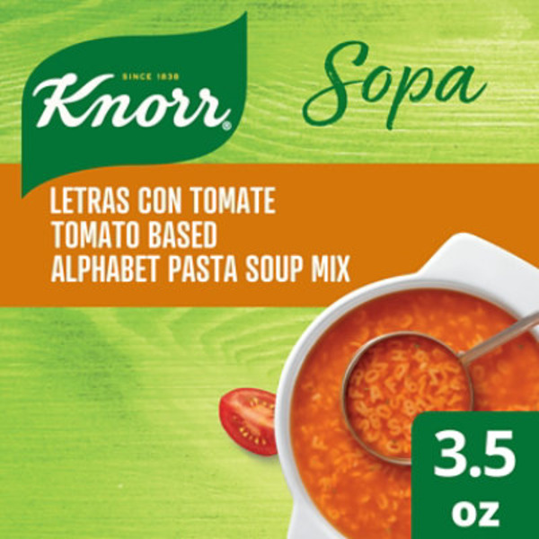 Knorr Sopa/Pasta Soup Mix Tomato Based Alphabet Pasta