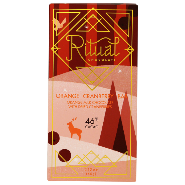 Ritual Chocolate Cranberry Orange Bar 46% Milk Chocolate Same-Day