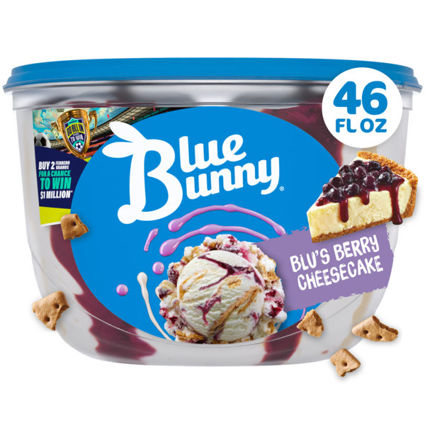 Blue Bunny Blu's Berry Cheesecake Blueberry Frozen Dessert, 46 fl