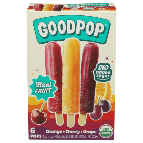 Goodpop Organic Variety Pack Junior Pops 6 Pack