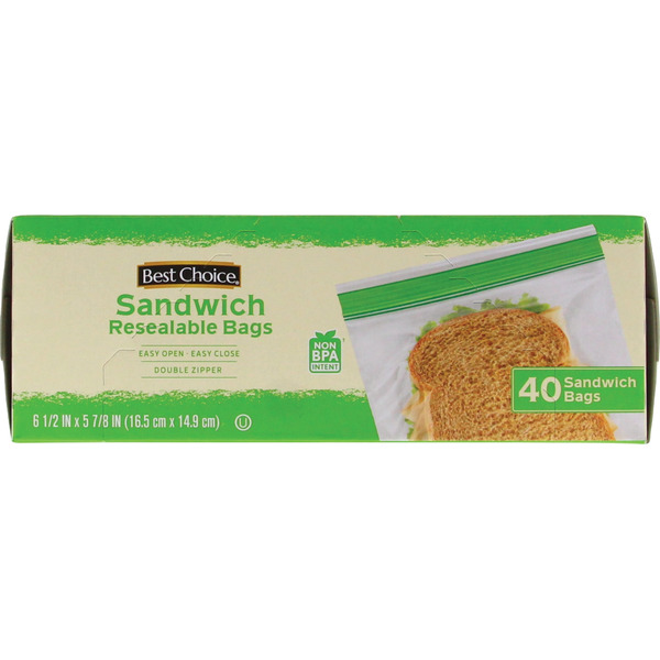 Best Choice Sandwich Resealable Bags Same-Day Delivery or Pickup