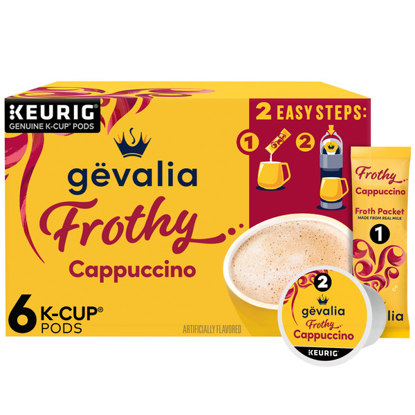 Gevalia Frothy 2-Step Cappuccino Espresso Keurig K-Cup® Coffee