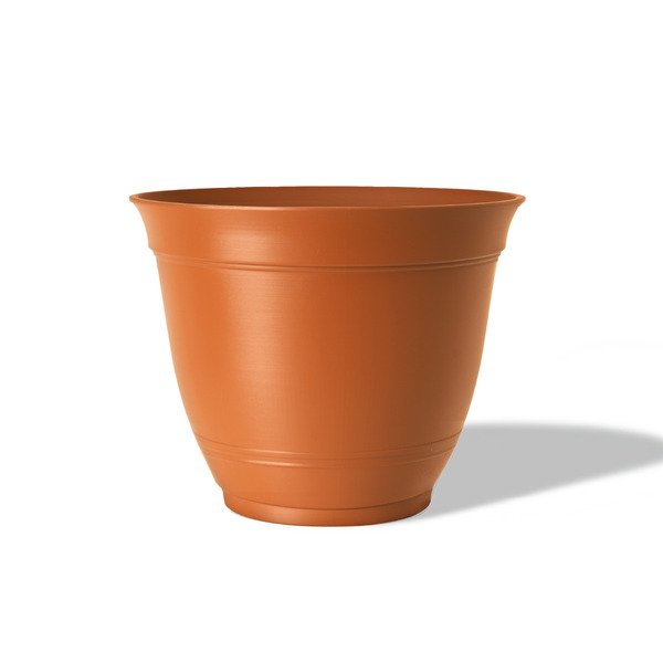 Style Selections 15.2-in W x 15.2-in L x 13.07-in H Terra Cotta Recycled plastic Round Indoor Planter