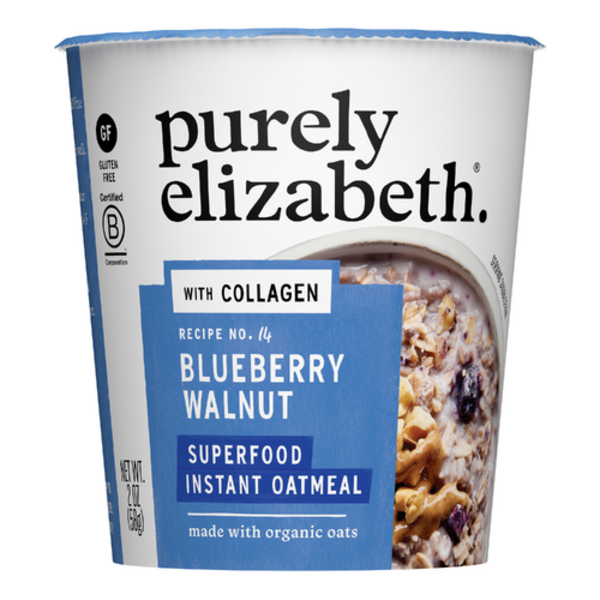 Purely Elizabeth Blueberry Walnut Superfood Oatmeal With Collagen