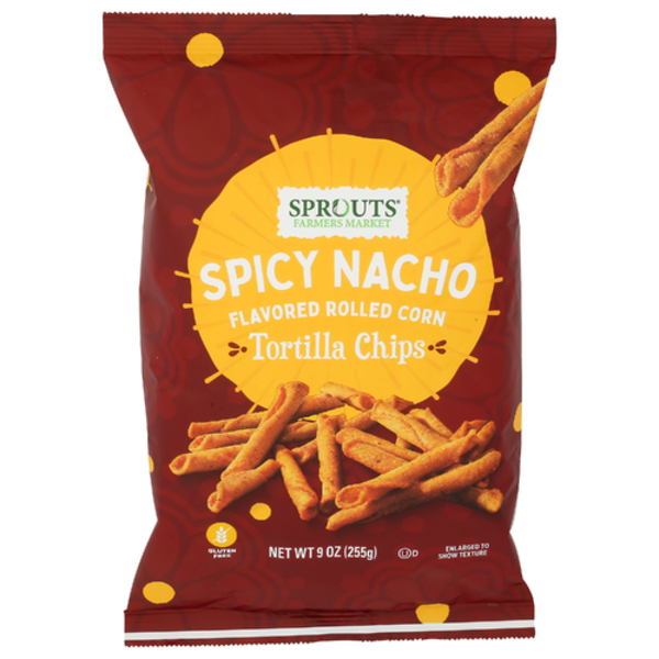 Sprouts Spicy Nacho Rolled Tortilla Chips