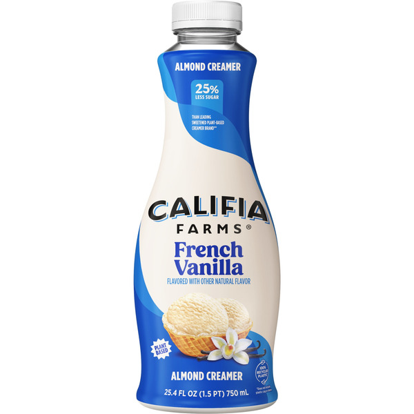 Califia Farms French Vanilla Almond Milk Coffee Creamer Same-Day