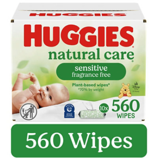 Huggies Natural Care Sensitive Unscented Baby Wipes