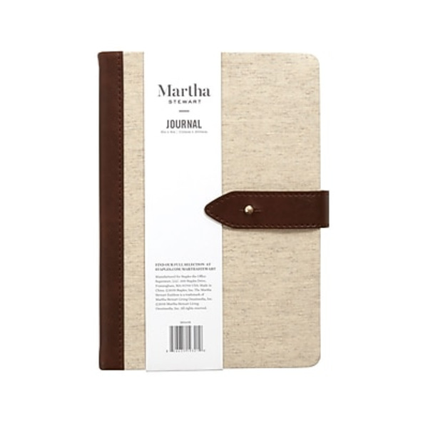 Martha Stewart MS101M Linen Journal With Tab