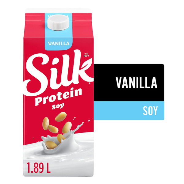 Silk Soy Milk Alternative, Vanilla, Dairy Free, 7g of Protein Same