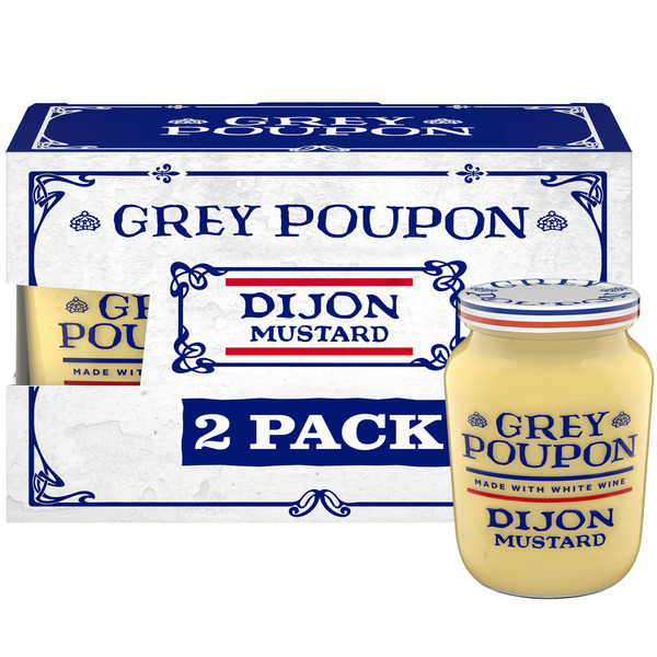 grey poupon dressing Grey Poupon Harvest Coarse Ground Dijon Mustard