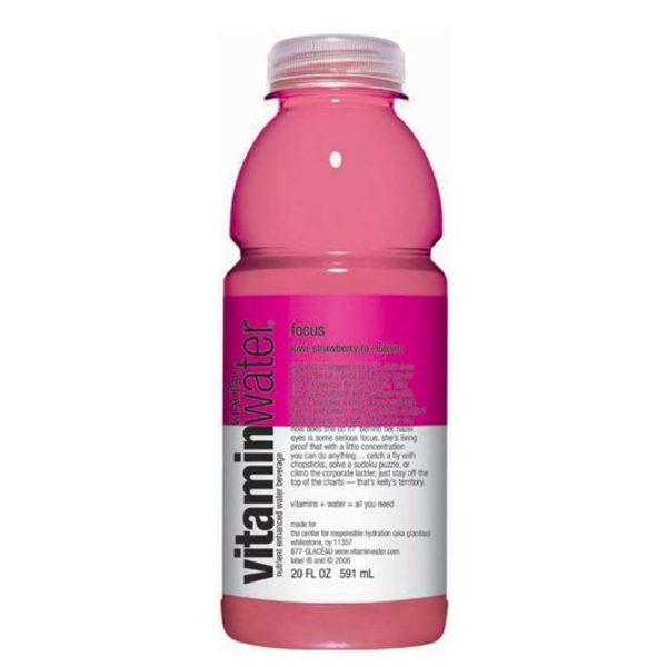 VitaminWater - Focus, Kiwi Strawberry - 24/20 oz