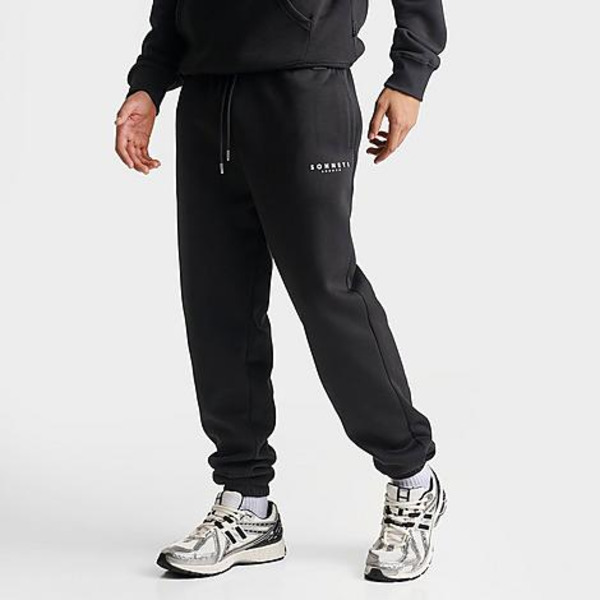 Sonneti Men's London Fleece Jogger Pants, L - Black/White