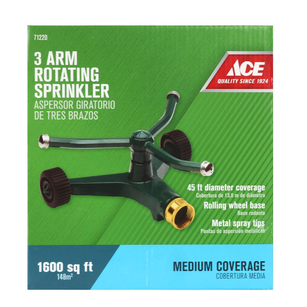 ACE 3-Arm & 45' Diameter Watering Rotor Sprinkler