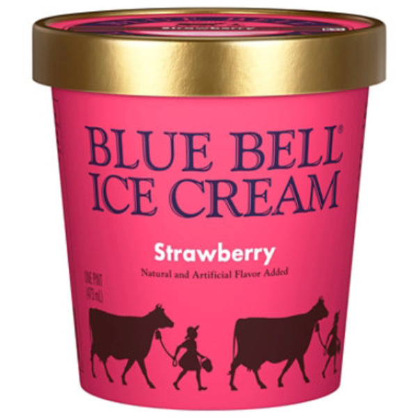Blue Bell Strawberry Ice Cream