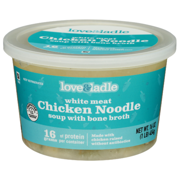 Love & Ladle White Meat Chicken Noodle Soup With Bone Broth