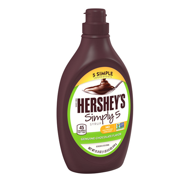 Hershey's Simply 5 Chocolate Syrup Bottle, 21.8 oz Same-Day